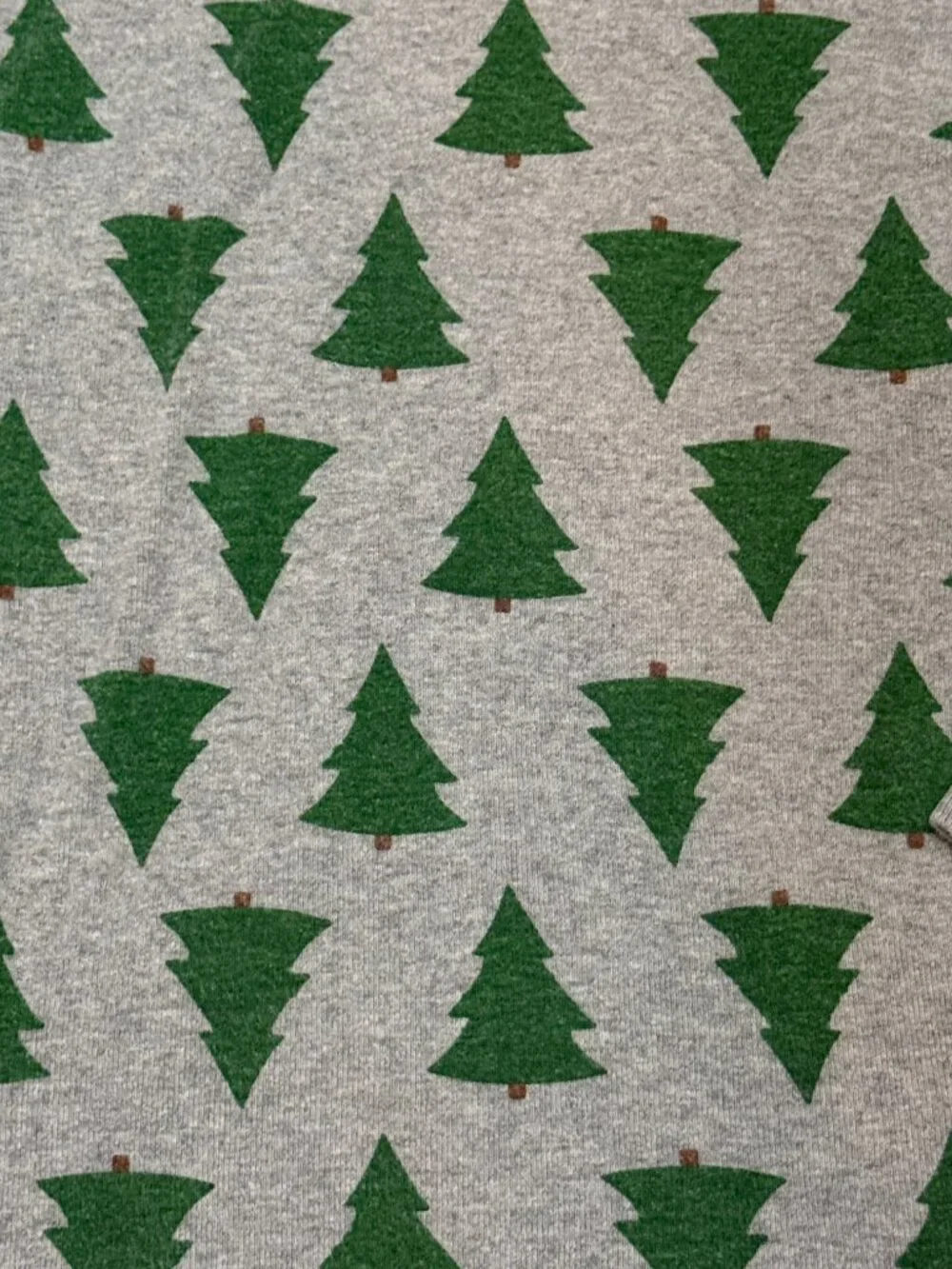 Hanna Andersson pajama set boys size 6 stripes Christmas trees winter loungewear